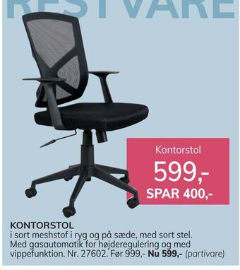 Daells Bolighus Kontorstol tilbud