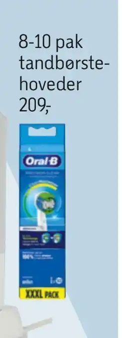 8-10 pak tandbørstehoveder