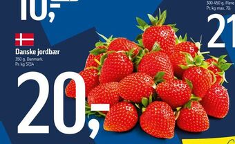 Føtex Danske jordbær tilbud