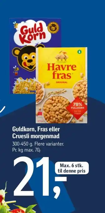 Føtex Guldkorn, Fras eller Cruesli morgenmad tilbud