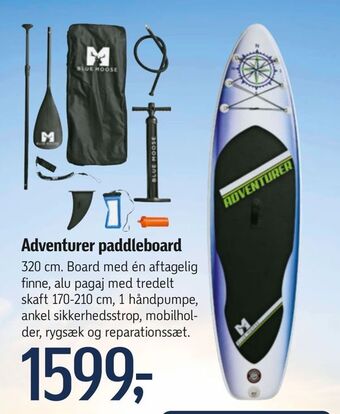 Føtex Adventurer paddleboard tilbud