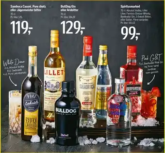 Sambuca Casoni, Pure shots eller Jägermeister bitter