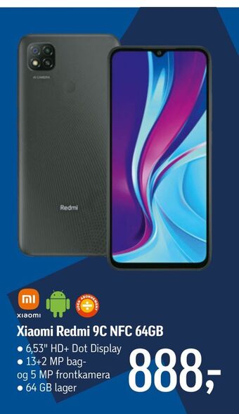 Føtex Xiaomi Redmi 9C NFC 64GB tilbud
