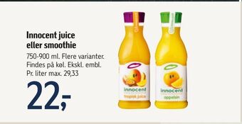 Føtex Innocent juice eller smoothie tilbud