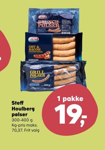 Kvickly Steff Houlberg pølser tilbud
