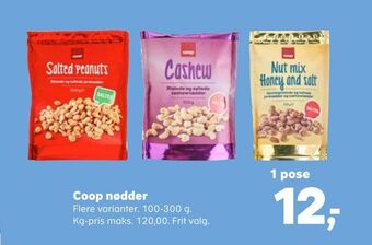 Kvickly Coop nødder tilbud