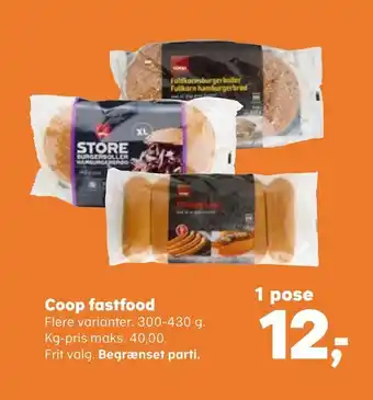 Kvickly Coop fastfood tilbud