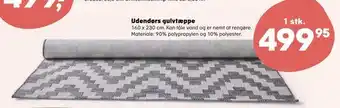 Kvickly Udendørs gulvtæppe tilbud