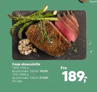 Kvickly Coop okseculotte tilbud