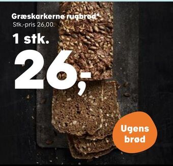 Kvickly Græskarkerne rugbrød tilbud