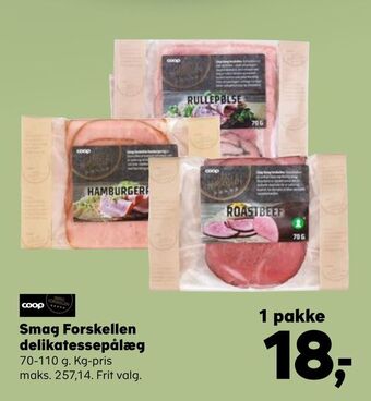 Kvickly Smag Forskellen delikatessepålæg tilbud