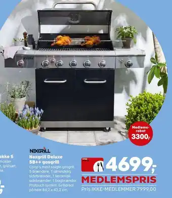 Kvickly Nexgrill Deluxe 5B++ gasgrill tilbud