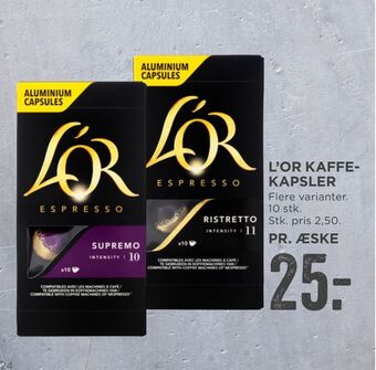 MENY L'or kaffekapsler tilbud