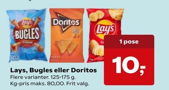 Lays, Bugles eller Doritos