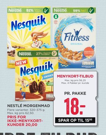 MENY Nestlé morgenmad tilbud
