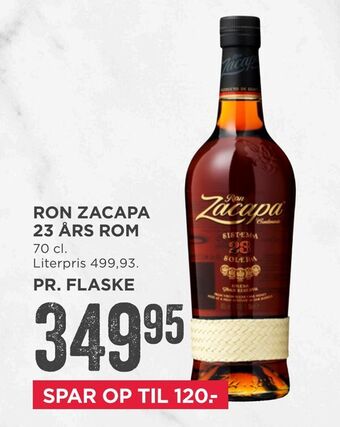 MENY Ron zacapa 23 års rom tilbud