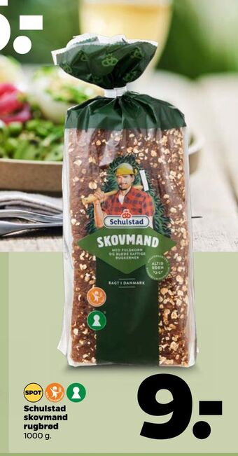 Netto Schulstad skovmand rugbrød tilbud
