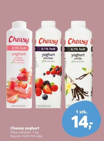 SuperBrugsen Cheasy yoghurt tilbud