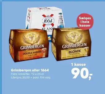 SuperBrugsen Grimbergen eller 1664 tilbud