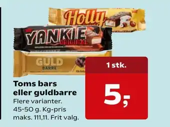 SuperBrugsen Toms bars eller guldbarre tilbud