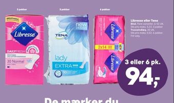 SuperBrugsen Libresse eller Tena tilbud