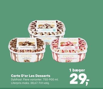 SuperBrugsen Carte D'or Les Desserts tilbud