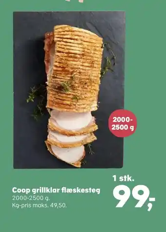 SuperBrugsen Coop grillklar flæskesteg tilbud