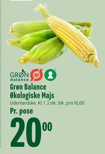 Grøn Balance Økologiske Majs