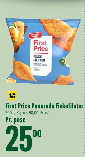Min Købmand First Price Panerede Fiskefileter tilbud