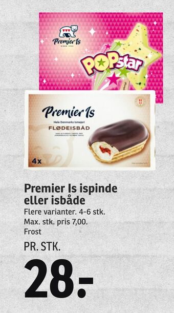 SPAR Premier Is ispinde eller isbåde tilbud
