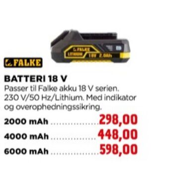 jem & fix Falke batteri tilbud