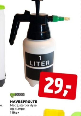 jem & fix Garden tryksprøjte tilbud