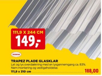 jem & fix Rodena trapezplader tilbud