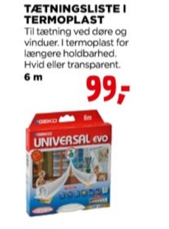 jem & fix Geko tætningsliste tilbud