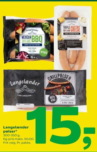 Coop 365 Langelænder grillpølser tilbud
