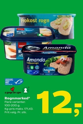 Coop 365 Amanda torskerogn tilbud