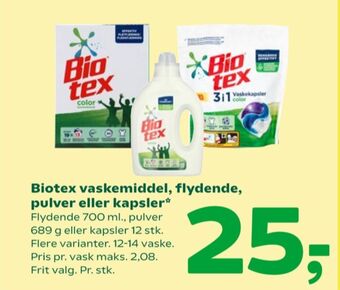 Coop 365 Biotex vaskemiddel-flydende tilbud
