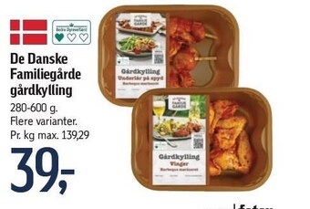 Føtex De danske Familiegårde gårdkylling tilbud