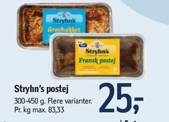 Føtex Stryhn's postej tilbud
