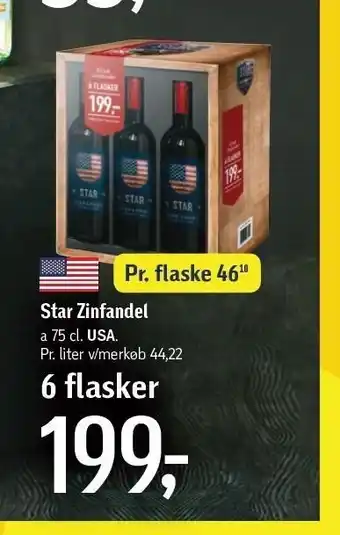 Føtex Star Zinfandel 6 flasker tilbud