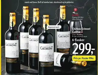 Chateau Grimont Cadillac 6 flasker