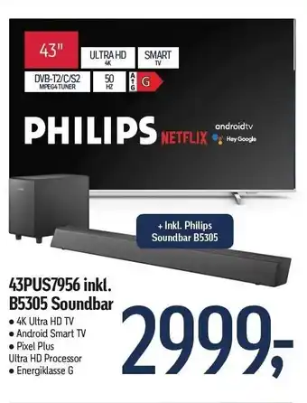 Føtex Philips 43" Smart TV inkl. soundbar tilbud