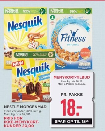 MENY Nestlé morgenmad tilbud
