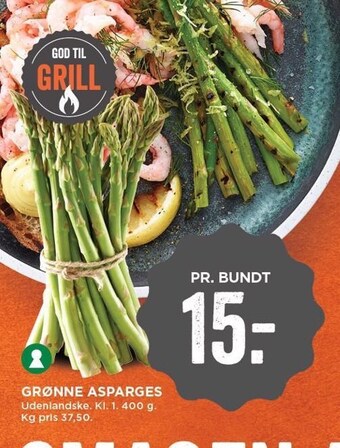 MENY Grønne asparges tilbud