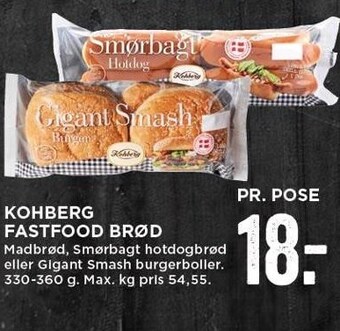 MENY Kohberg fastfood brød tilbud
