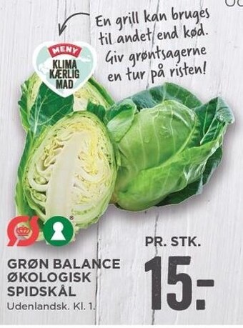 MENY Grøn Balance økologisk spidskål tilbud