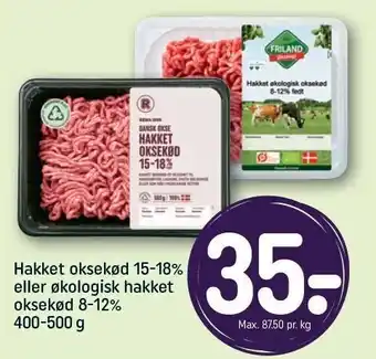 REMA 1000 Hakket oksekød el. øko hakket oksekød tilbud