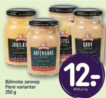 REMA 1000 Bähncke sennep tilbud