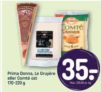 REMA 1000 Prima Donna, Le Gruyère el. Compté ost tilbud