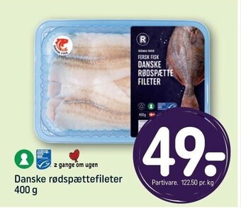 REMA 1000 Danske rødspættefileter tilbud